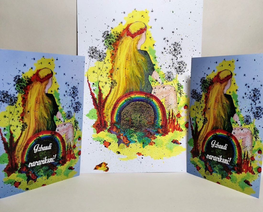 Original greeting card design by Elīna Veinberga