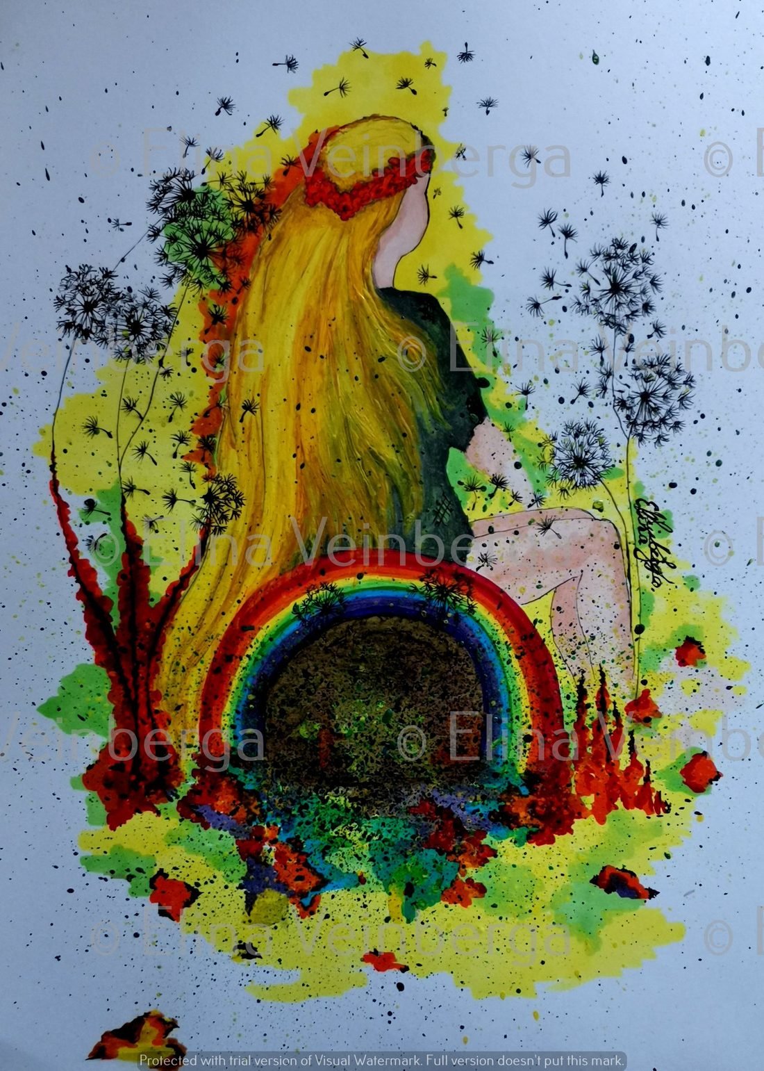 Original colourful illustration by Elīna Veinberga