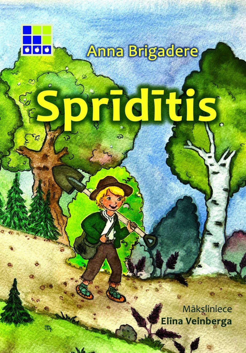 The cover of Sprīdītis by Anna Brigadere, which I illustrated
